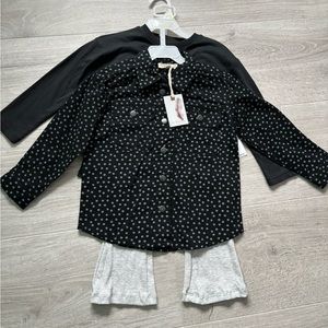 Jessica Simpson Girls 3-piece Outfit various sizes black/gray
